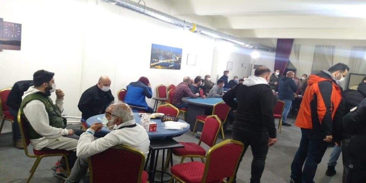 Otel restoranına kumar baskını!
