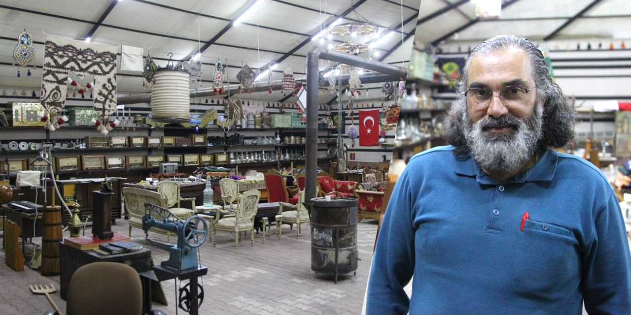 Konyalı antikacı 8 yıldır çadırda yaptığı mezatlarla antika severlerin uğrak noktası oldu