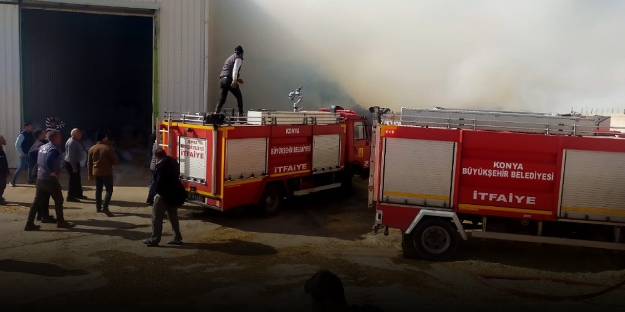 Konya'da besihane yangını!