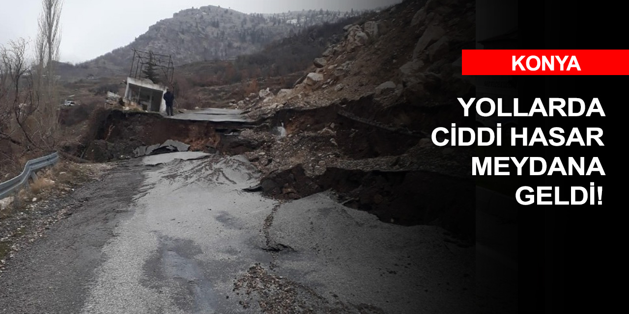Konya’da sel felaketi! Taşkent'te 3 mahalleye ulaşım kesildi