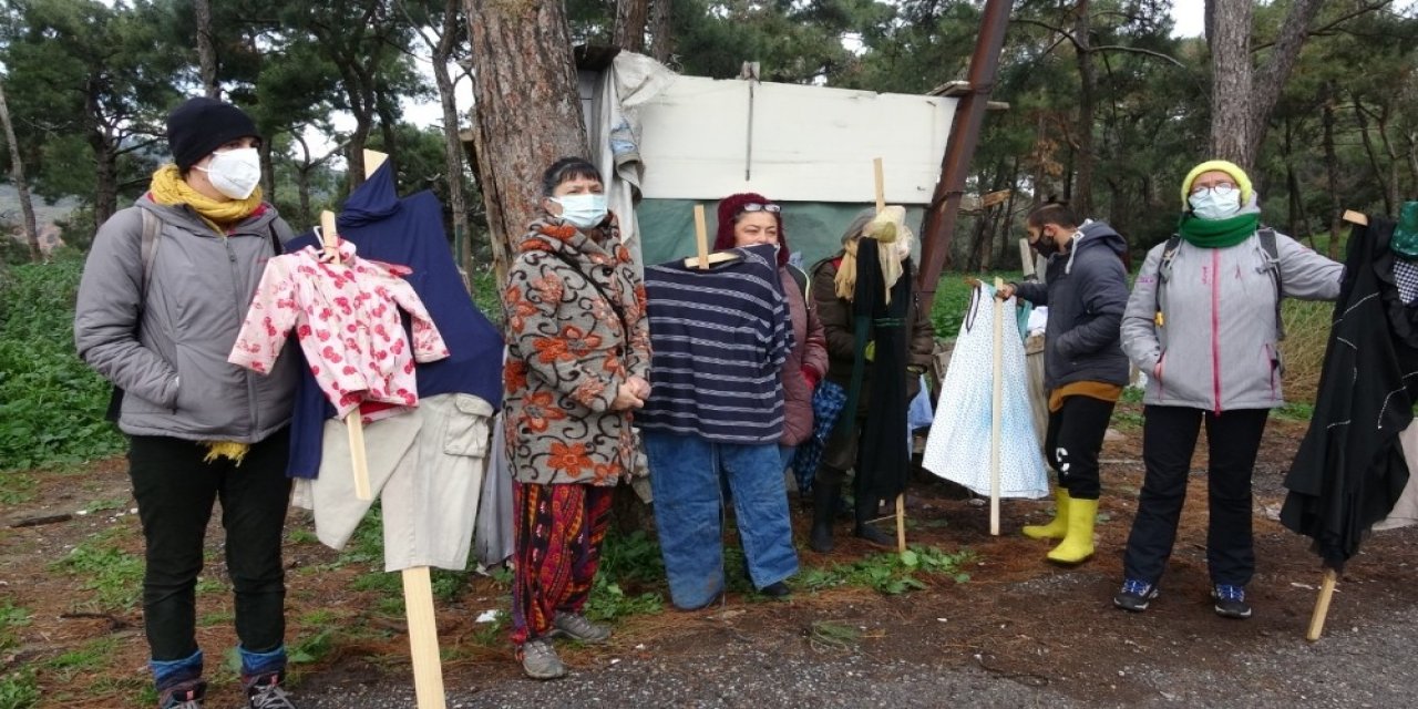 İstanbul Adalar'da dozerli protesto