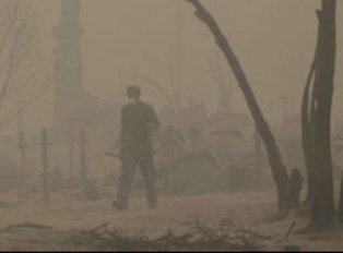 Yangın Rus komutanların başını yaktı