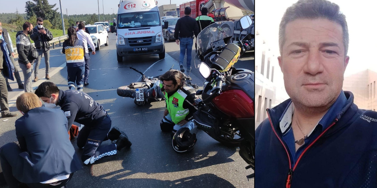 Kamyona çarpan motosiklet sürücüsü feci şekilde can verdi