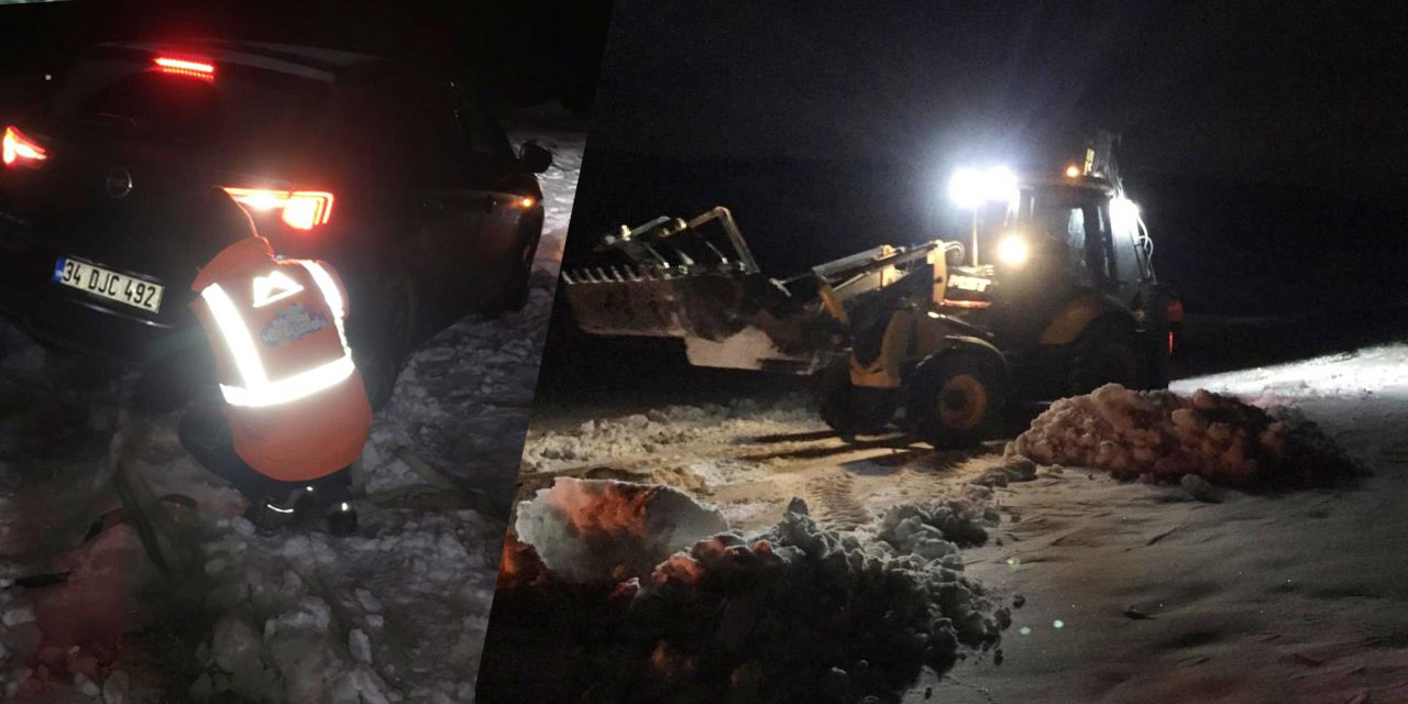 Konya'ya gelirken araçları kara saplanan Meksikalı aile kurtarıldı