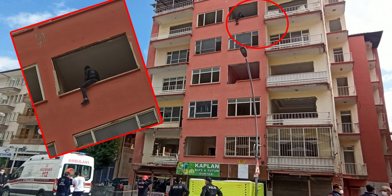 Eşi boşanma davası açan adam soluğu metruk binada aldı