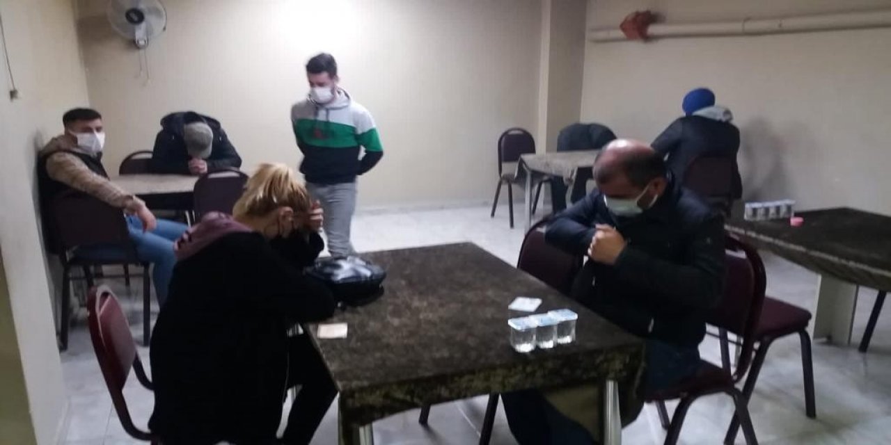 Dernek görünümlü 2 kumarhaneye polis baskını