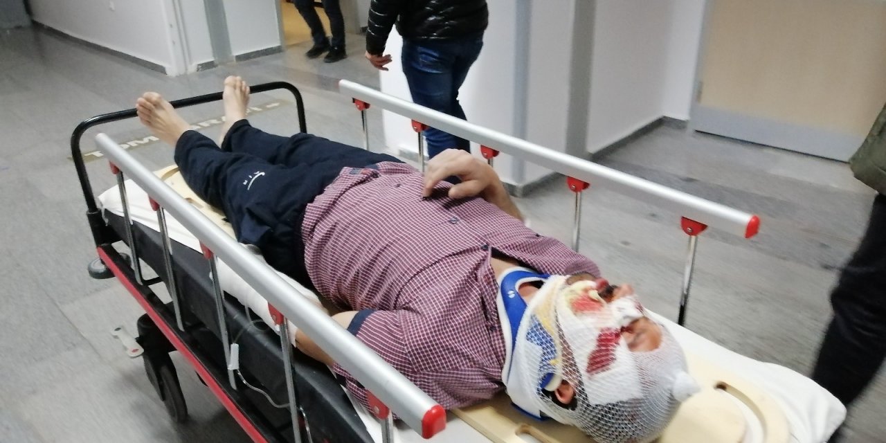 Aksaray'da inşaattan düşen işçi ağır yaralandı