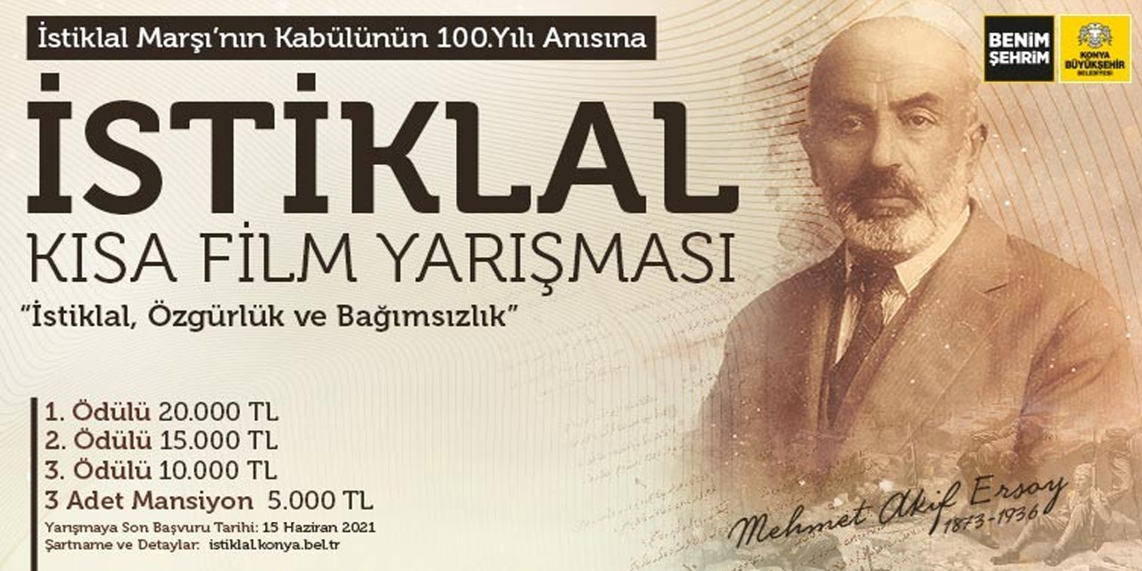 Konya'da ödüllü İstiklal Marşı konulu kısa film yarışması