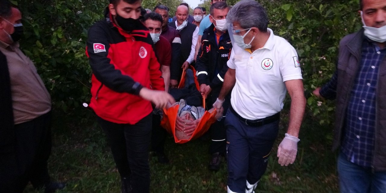 Yaşlı adam iki gün sonra düştüğü çalılar arasında dronla bulundu