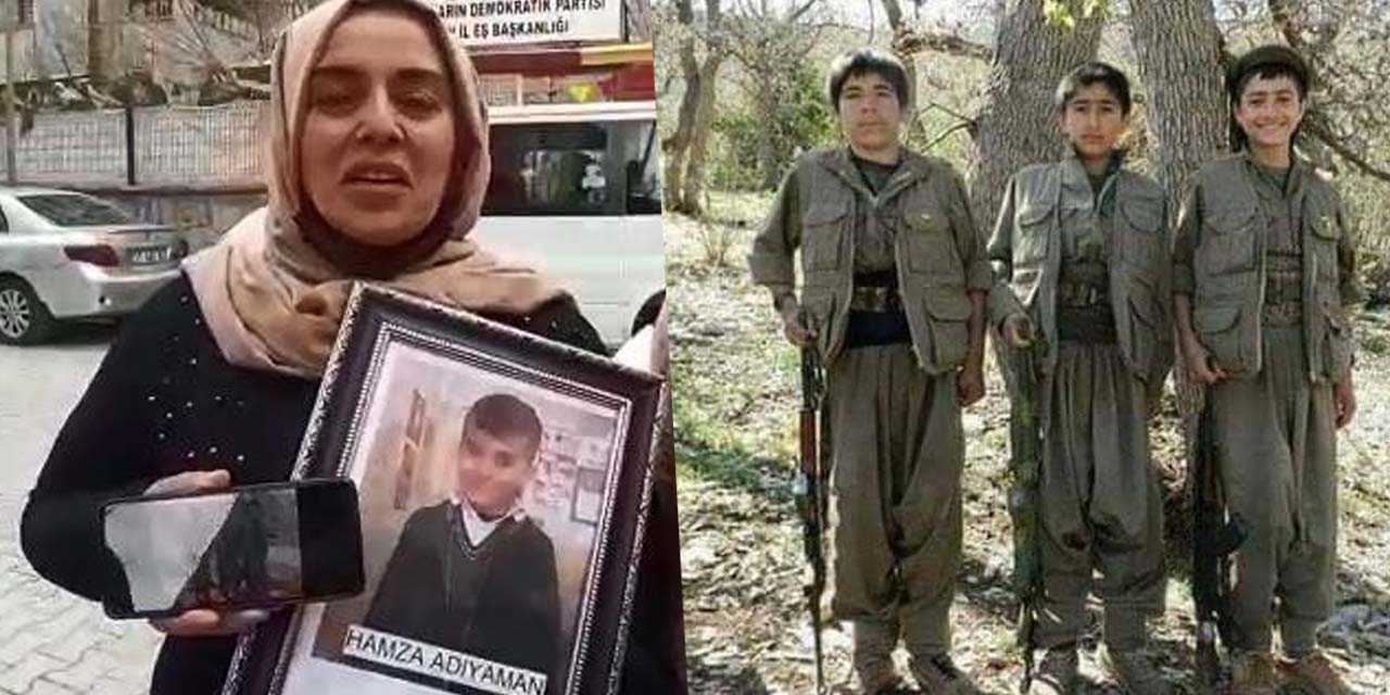 PKK dağa kaçırdığı minik Hamza'nın ailesine fotoğraf gönderdi