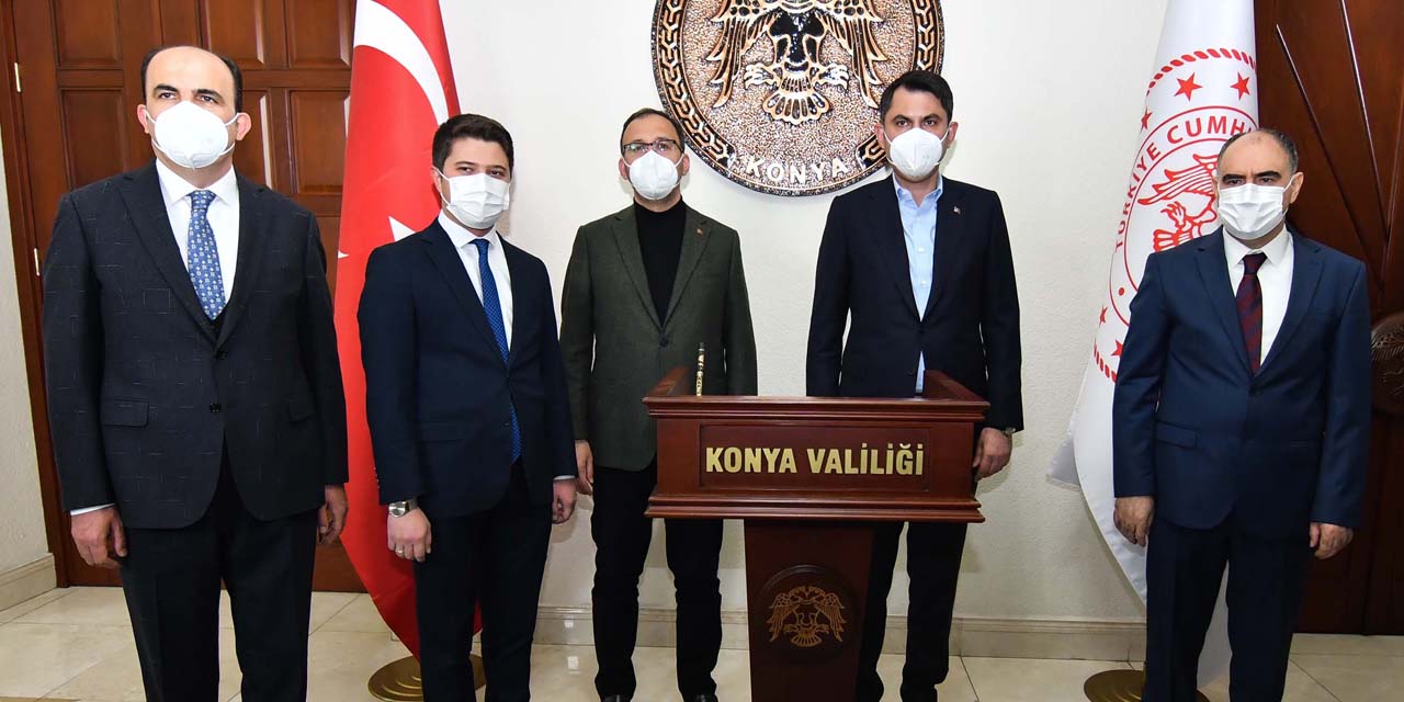 Bakanlardan Konya Valisi Özkan'a ziyaret