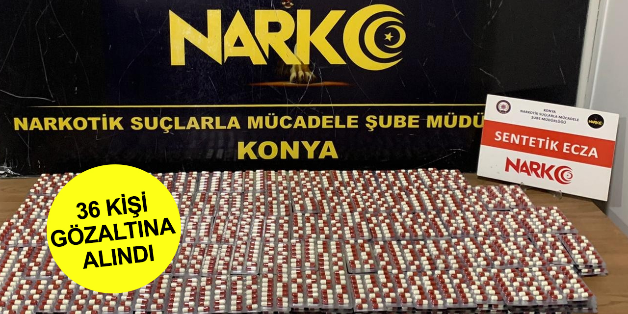 Herkes eve girince onlar ortaya çıktı! Konya’da narkotikten pandemi temizliği