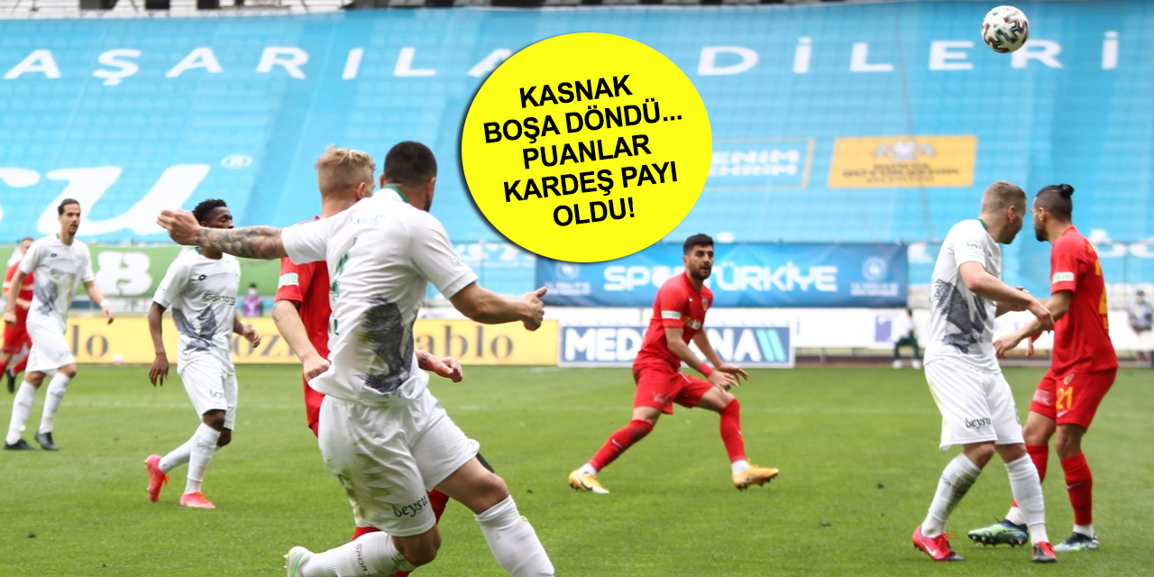 Kartal oruç tutuyor.. Konyaspor - Kayserispor 0-0