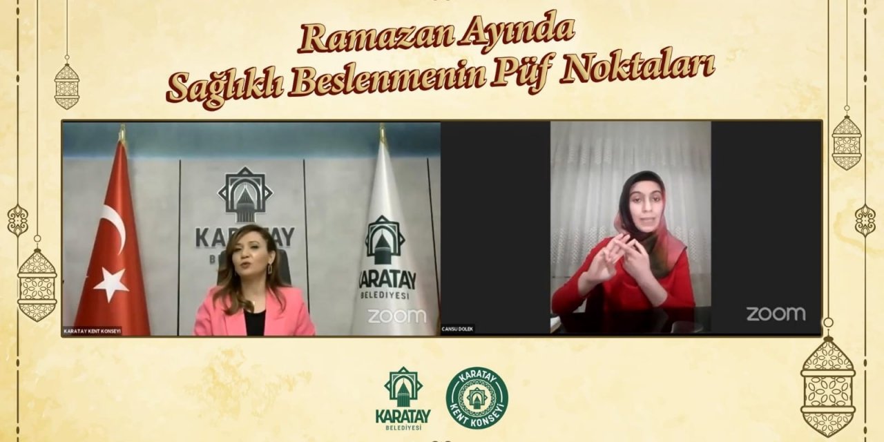 Karatay Kent Konseyi’nde Ramazan'da beslenmenin püf noktaları konuşuldu