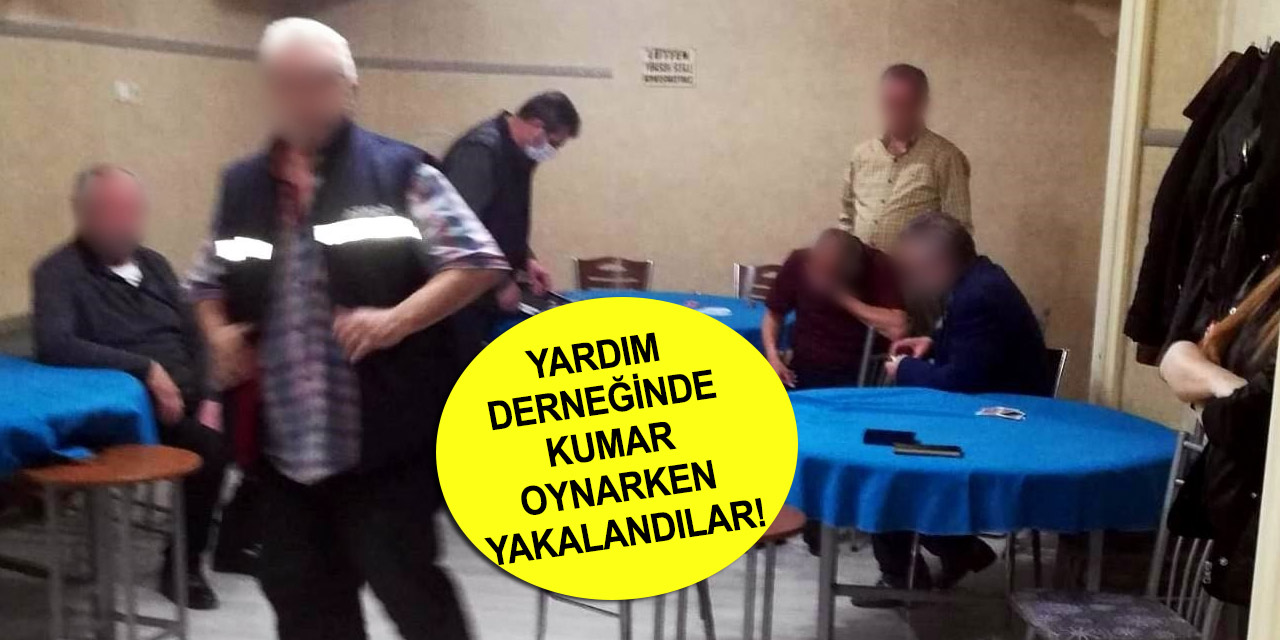 Konya İhsaniye'deki yardımlaşma derneğine kısıtlamada kumar baskını!
