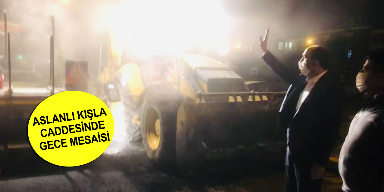 Başkan Altay'dan gece çalışan ekiplere ziyaret