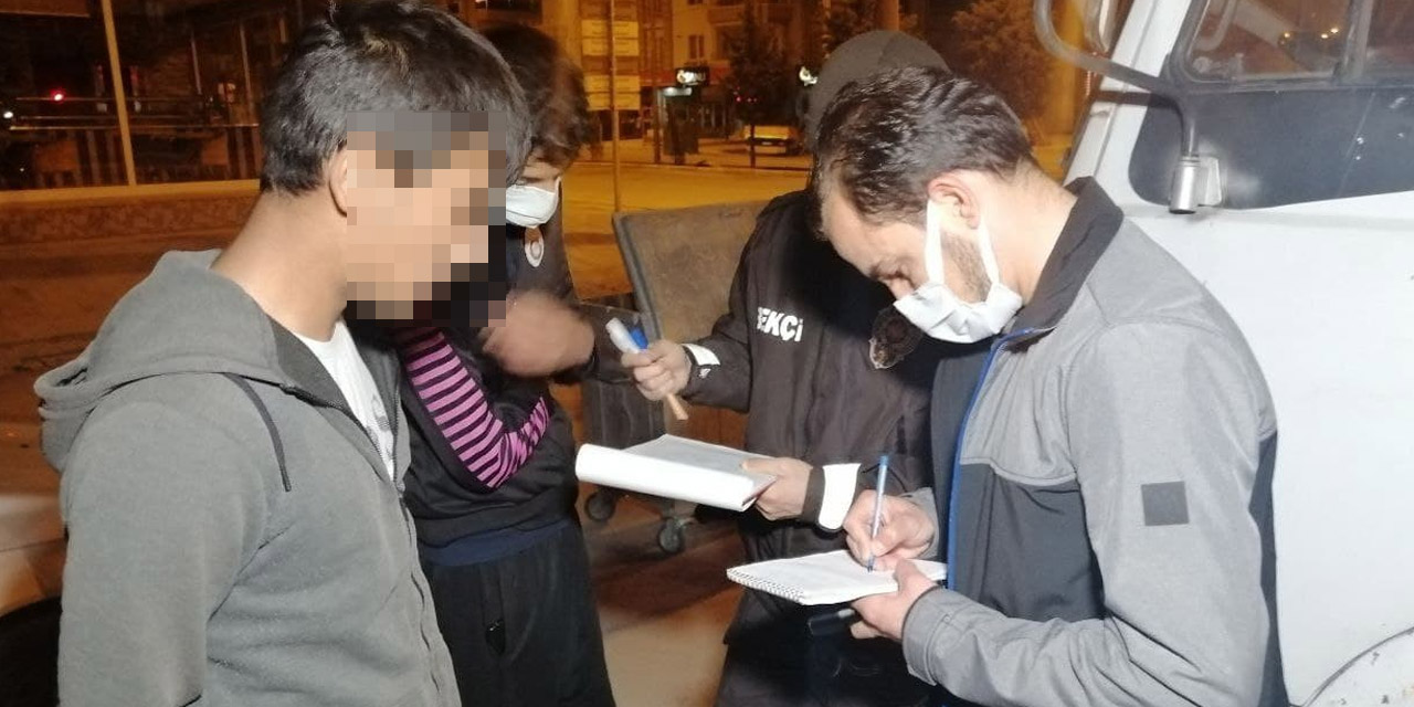 Bekçiden kaçan gençler kentte tam kapanmanın il cezasını yedi
