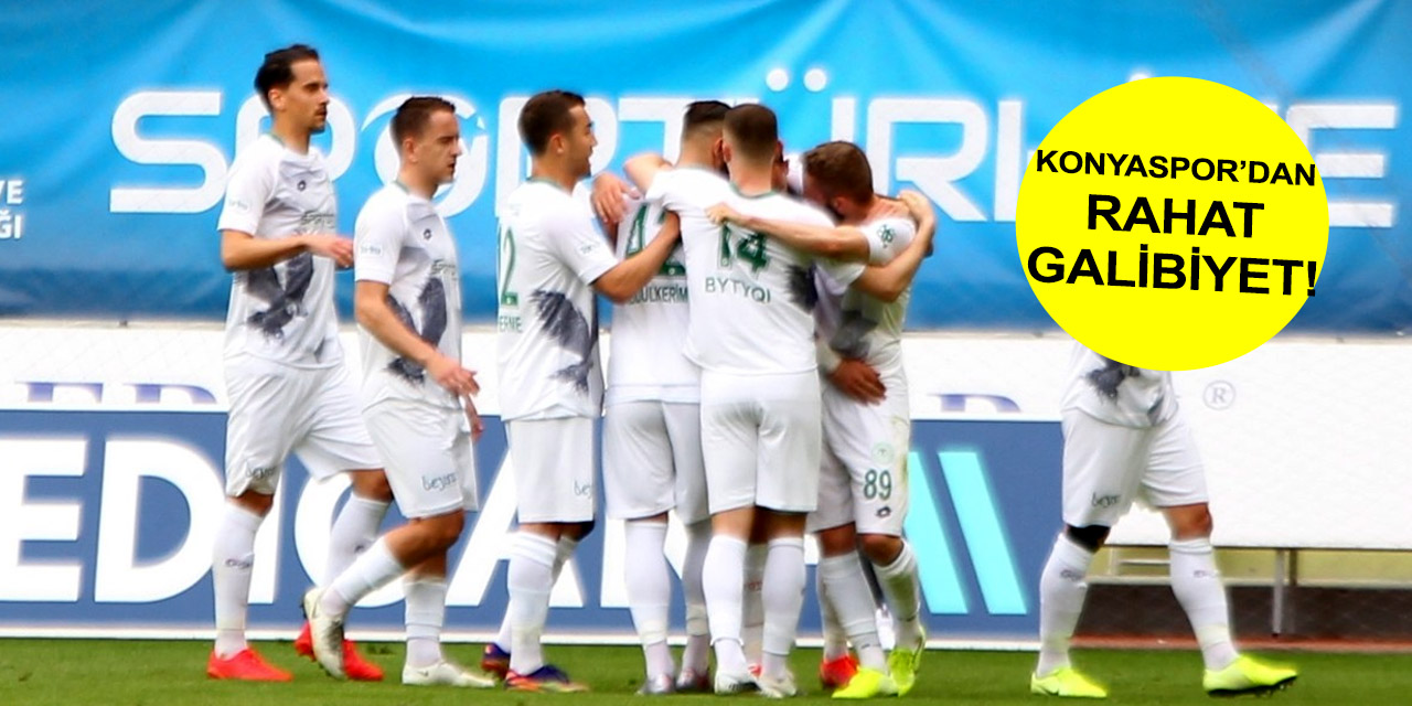 Konyaspor 45 puana ulaşarak rahatladı! 5-1