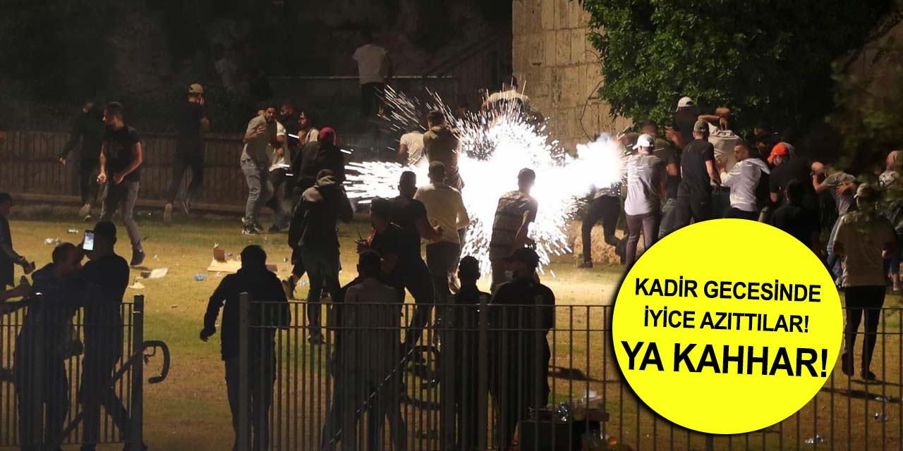 İsrail askerleri Mescid-i Aksa'nın Şam kapısını savaş alanına çevirdi!