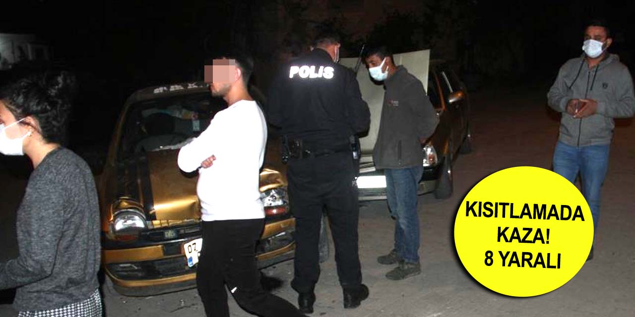 Konya'da gece yarısı otomobiller çarpıştı! 8 yaralı