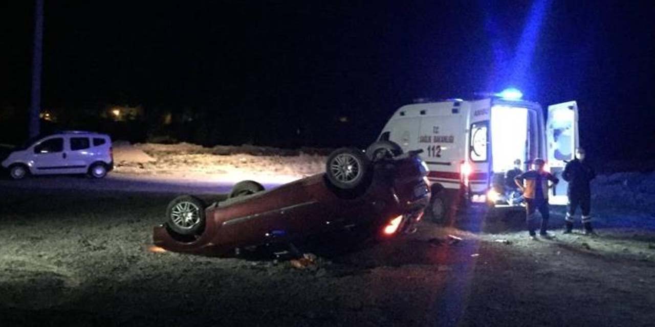 Niğde'de otomobil takla attı! Sürücüsü olay yerinde can verdi