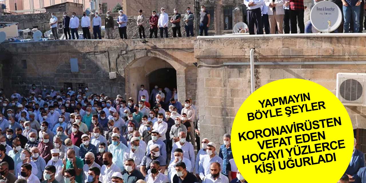 Koronavirüsten yaşamını yitiren Mustafa Kılıç'ı yüzlerce kişi uğurladı