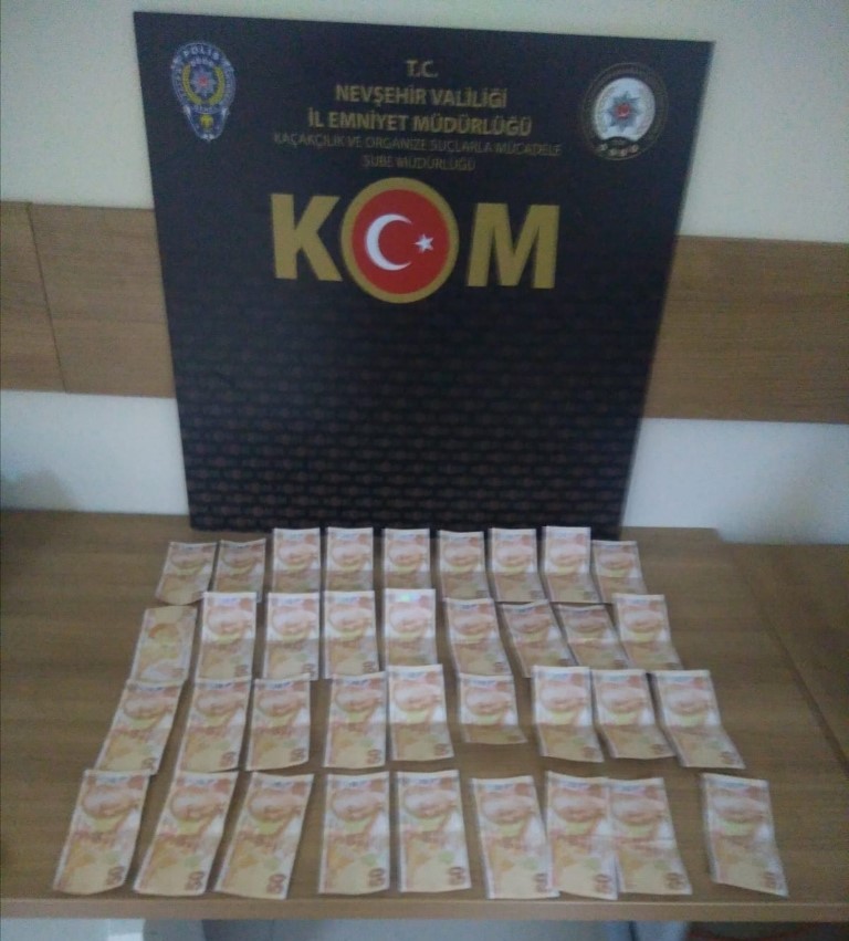 Nevşehir'de sahte para şoku