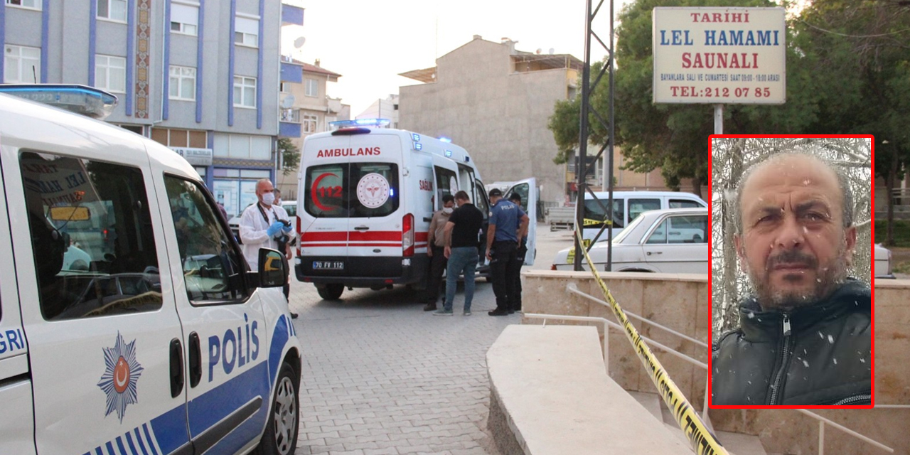Karaman'da 35 yaşındaki adam işlettiği Tarihi Lel Hamamı'nda ölü bulundu