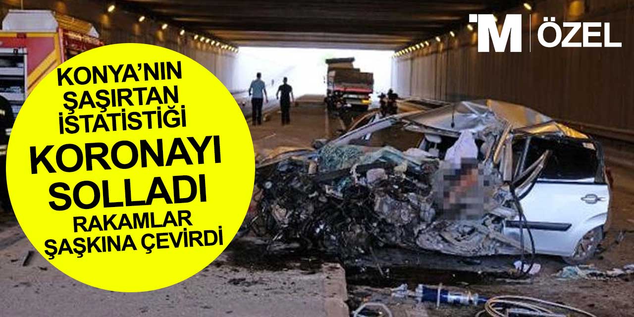Konya’da koronavirüsle yarışan istatistik yayınlandı! Konya’da trafik kazalarında kaç kişi öldü? (2020)
