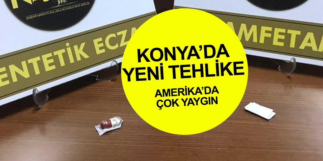 Amerikalılar'ın başının belası metamfetamin Konya'da yaygınlaşıyor! Polisi görünce yere attı