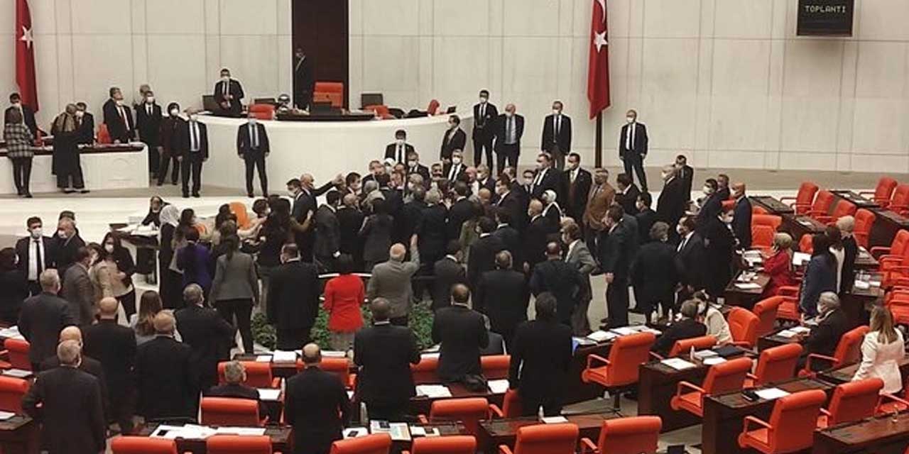 TBMM Genel Kurulu’nda Cumhurbaşkanı’na hakaret gerginliği