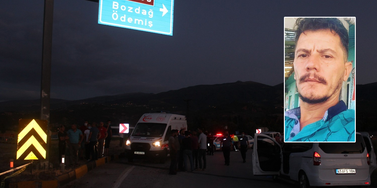 Salihli'de takla atan otomobilden fırlayan sürücü feci şekilde can verdi