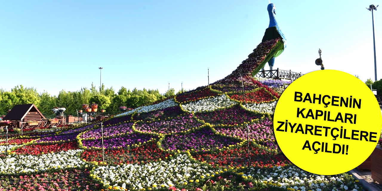 Selçuklu Çiçek Bahçesi!nde 45 türden 286 bin çiçek görsel şölen oluşturdu