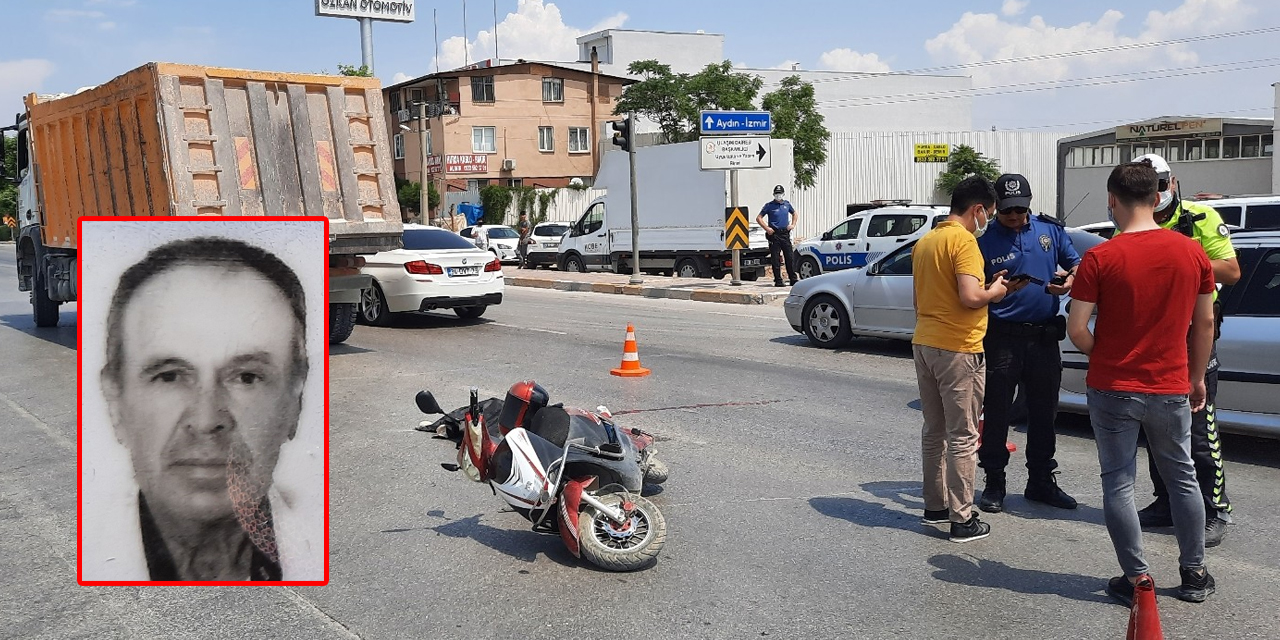 Kamyonun altında sürüklenen elektrikli bisiklet sürücüsü can verdi!