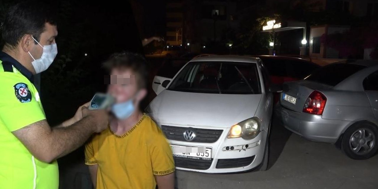Ters yöne girip polisi peşine takan genç sürücü iki araca çarpınca yakalandı