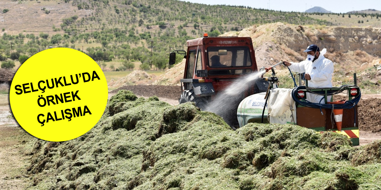 Konya'da bitki atıkları gübre oluyor! Selçuklu 2021'de 600 ton kompost üretti