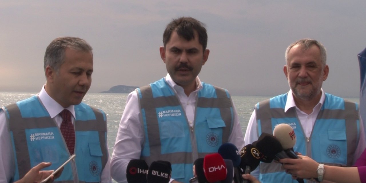 Bakan Kurum'dan müsilaj açıklaması! Marmara beklenenden daha hızlı eski haline dönecek