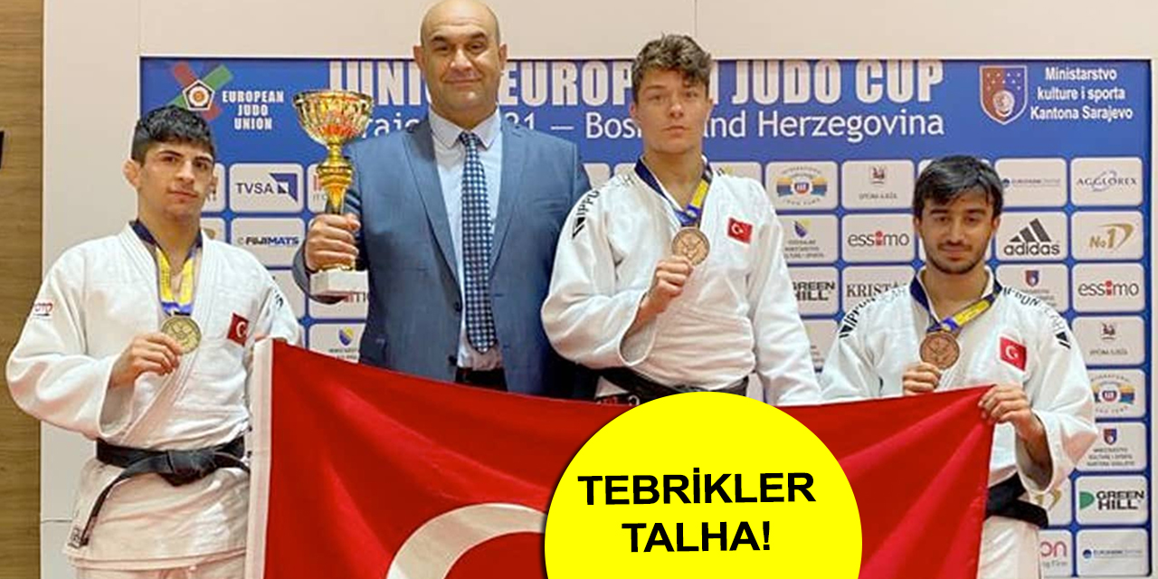 Konyalı Milli sporcu Talha Büyükeser Gençler Judo Avrupa Kupası’ndan madalya ile dönüyor