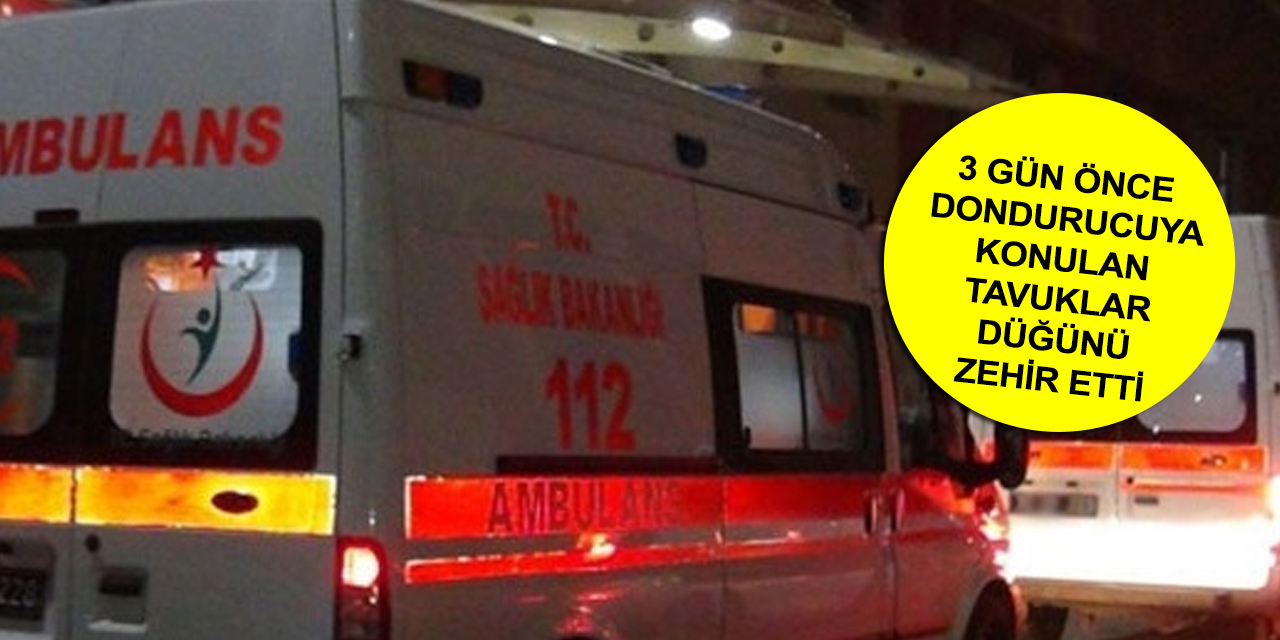 Düğün yemeğinden zehirlenen 30 kişi hastanelik oldu
