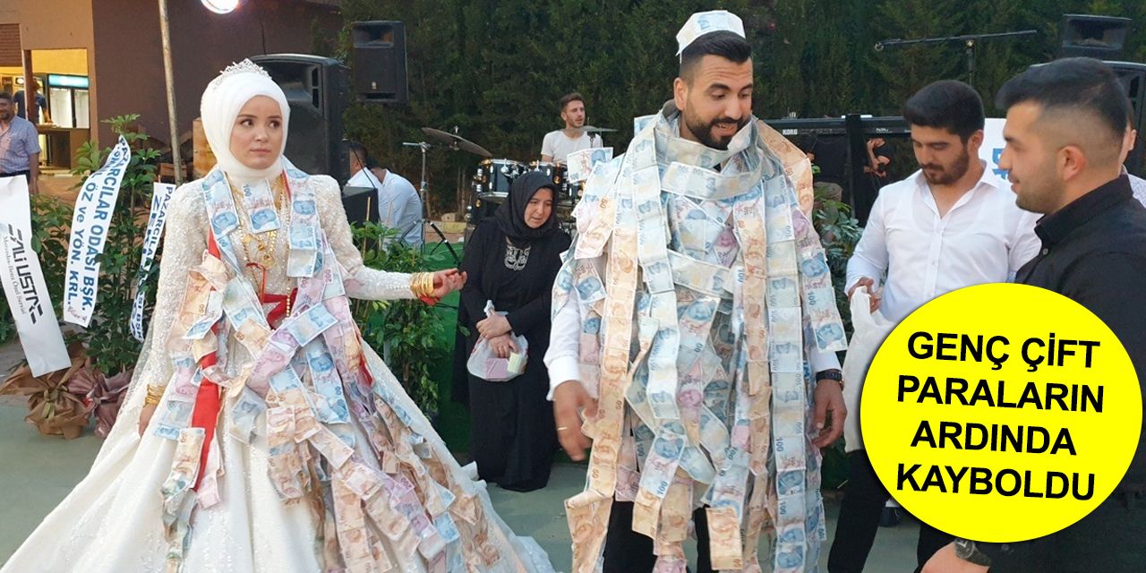 Para ağacına döndüler! Seyit Akış ile Zeynep Çelik'in üç kez ertelenen düğünü nihayet oldu