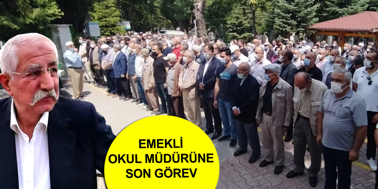 Konya'daki feci kazada ölen emekli okul müdürü Ahmet Keskin dualarla Hakk'a uğurlandı
