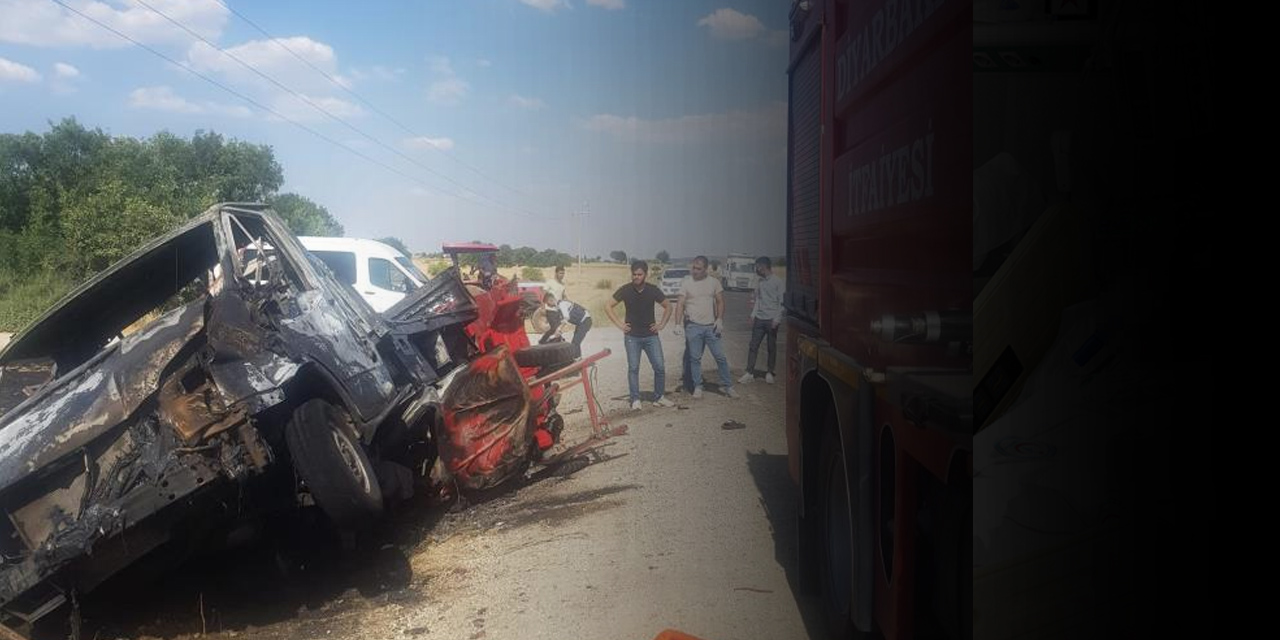 Sepetli motosiklet kamyonetle çarpıştı! 1 ölü 7 yaralı
