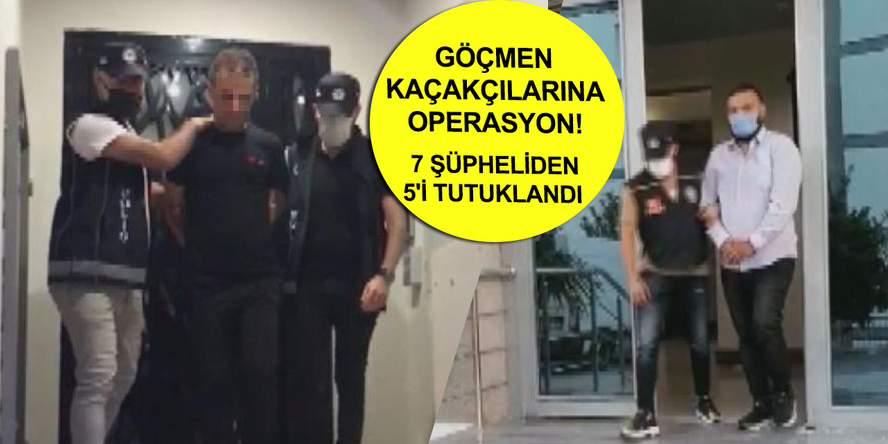 Konya dahil 3 ilde eş zamanlı göçmen kaçakçılığı operasyonu! 5 zanlı tutuklandı