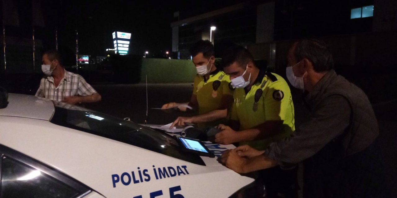 Alkollü sürücü ekipleri görünce 'pansuman'ı bahane etti