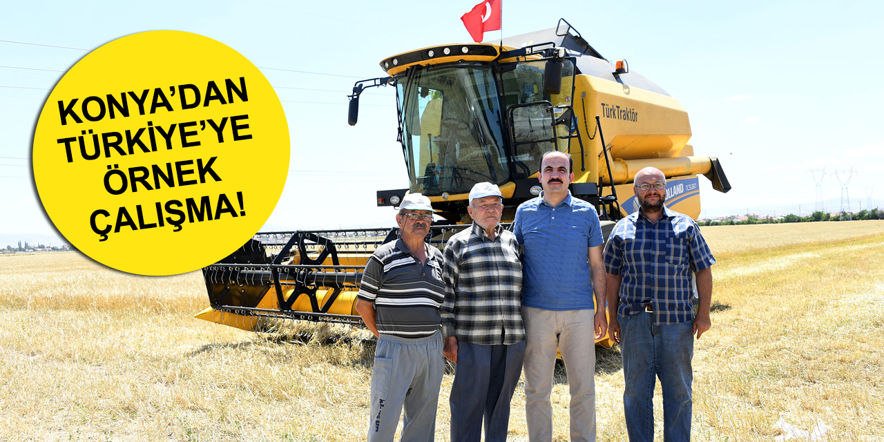 Konya'daki atıl arazilerde üretim yapıldı! Geliriyle ihtiyaç sahiplerinin yüzü gülecek