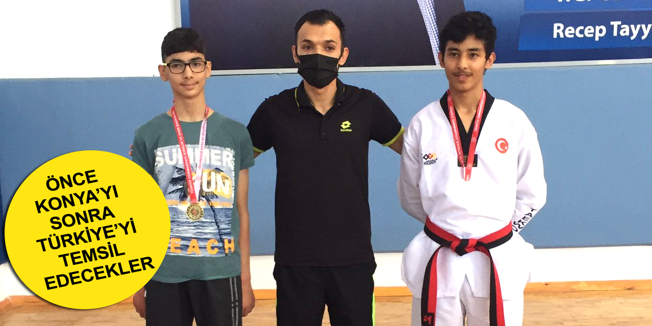 Karatay Belediyespor Taekwondo Takımı'ndan 2 şampiyon daha çıktı