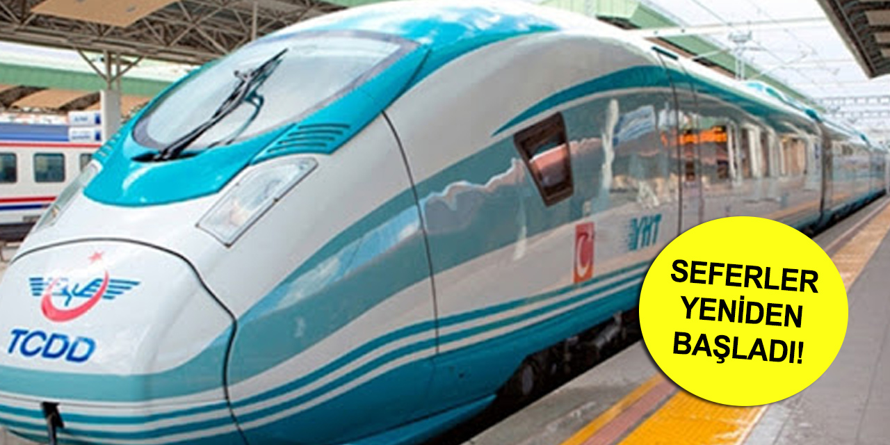 Sel nedeniyle durdurulmuştu! Konya-Ankara YHT seferleri yeniden başladı