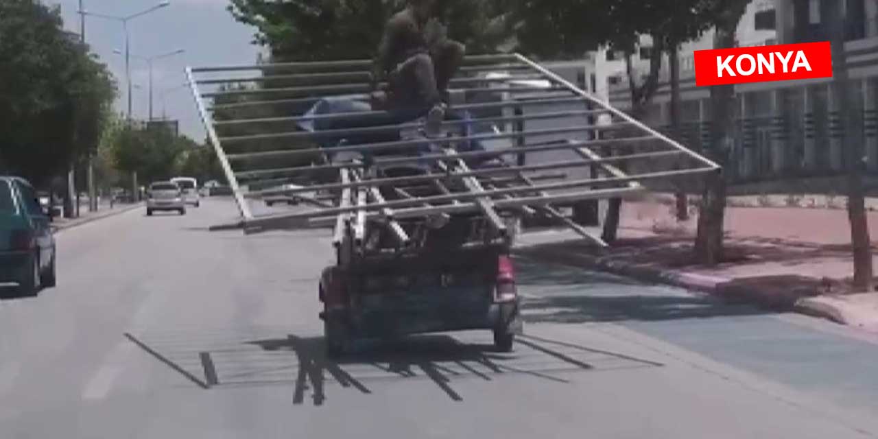 Ekmek parası için canlarını tehlikeye atıyorlar! Yer: Konya