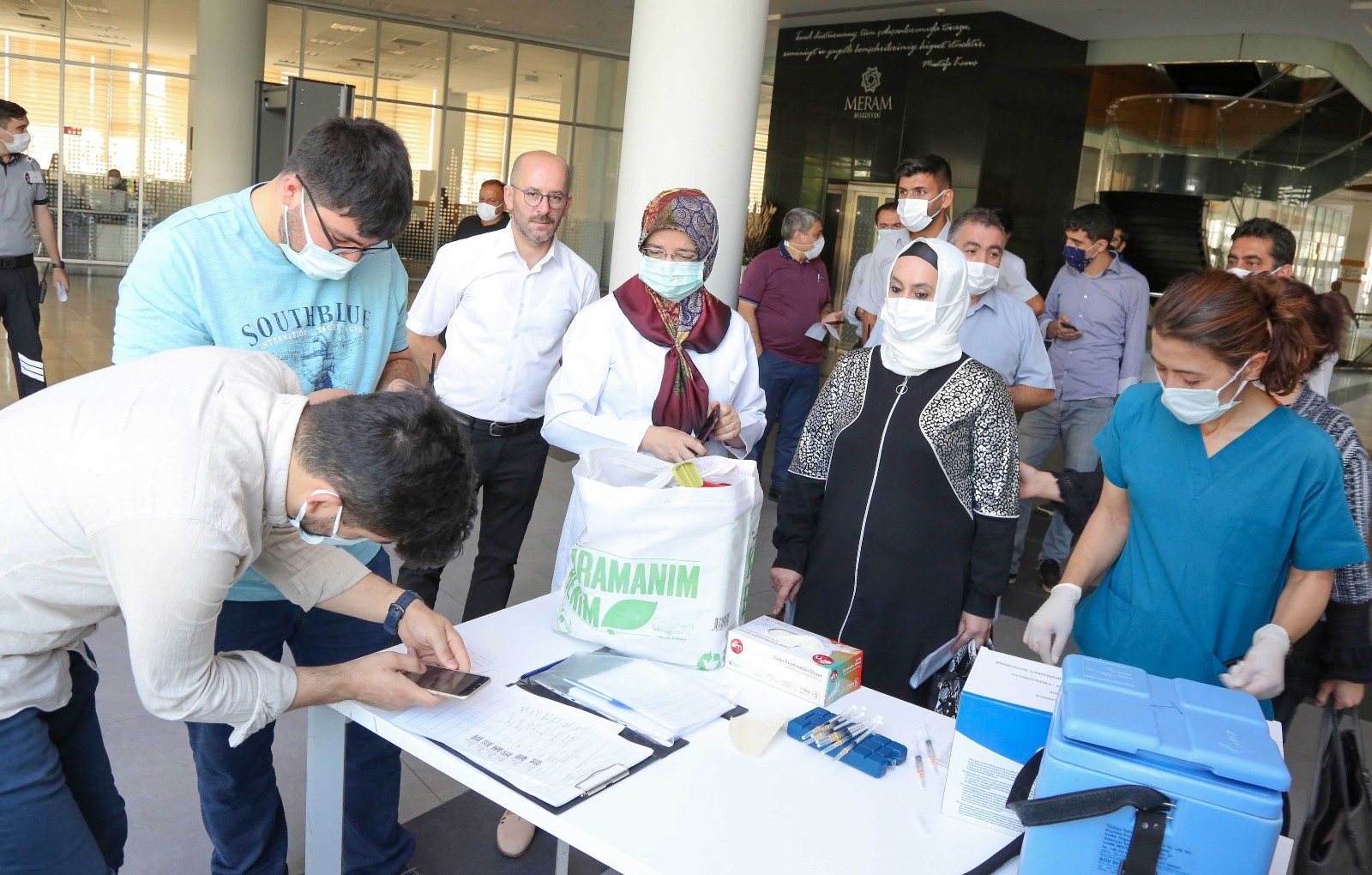 Meram Belediyesi personeli aşı oldu Başkan Kavuş çağrı yaptı