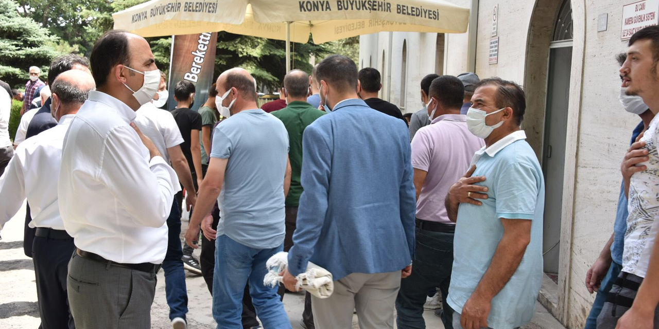 Konya'da başkanlar Mobilyacılar Sitesi'nde esnafla buluştu